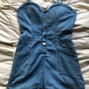 Jean romper size Small
